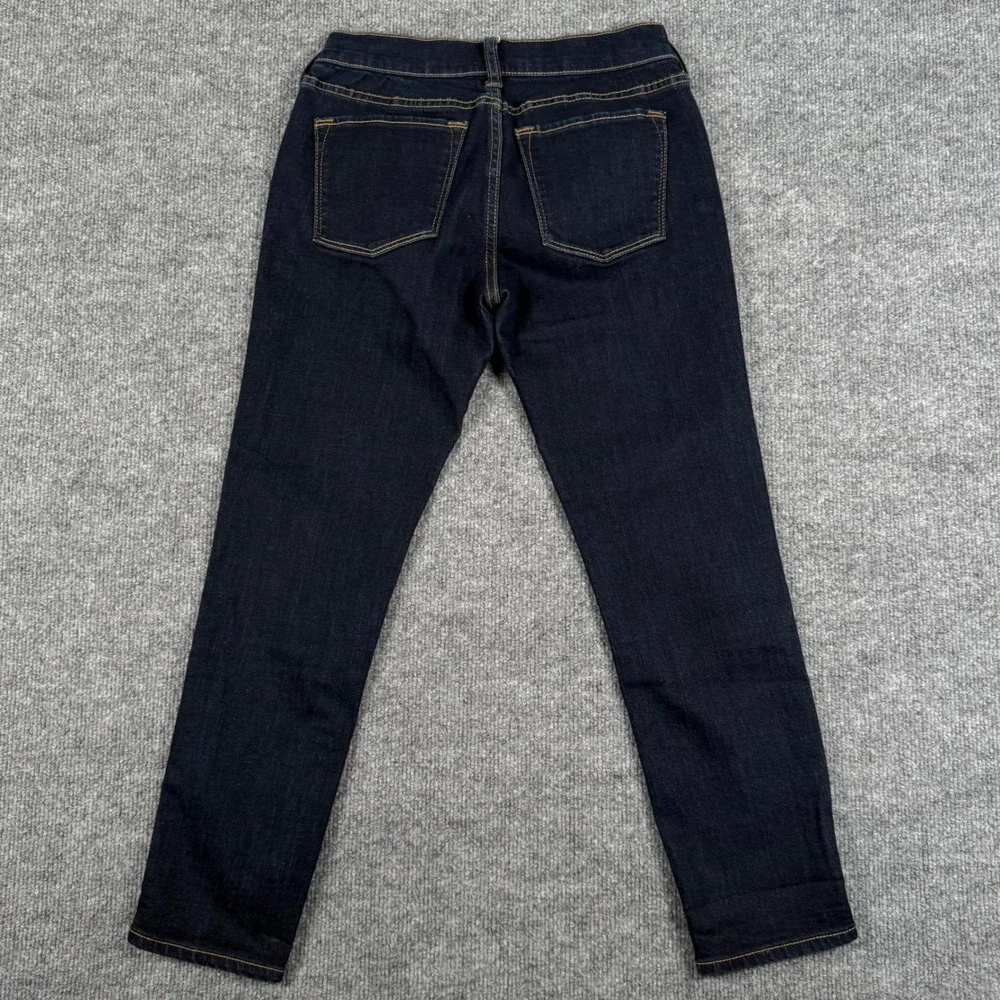 Retro Banana Republic 25 0 Low‎ Rise Rinse Skinny Jeans Dark Wash Denim 26x27